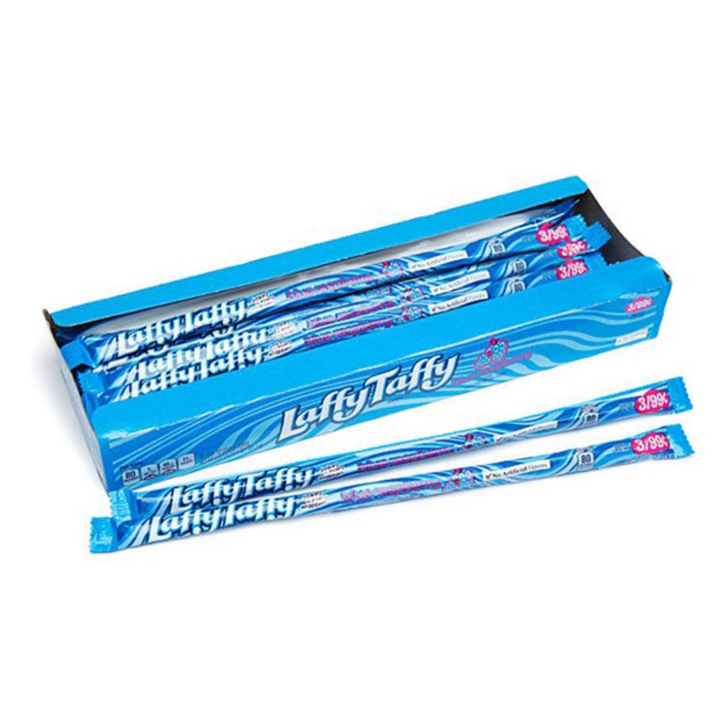 Wonka Laffy Taffy Rope – Blue Raspberry Pre-Priced X 24 Units