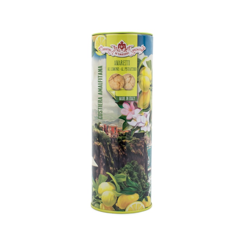 AMARETTI DEL CHIOSTRO SOFT LEMON & PISTACHIO (TIN) 3.52 oz.
