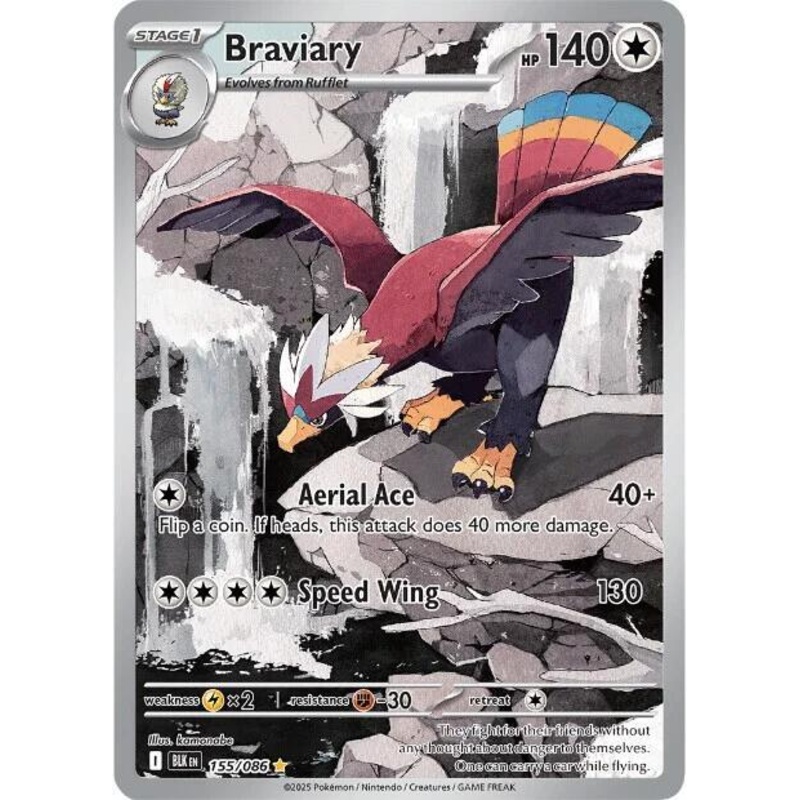 Braviary (IR) – Black Bolt – 155/086 – English