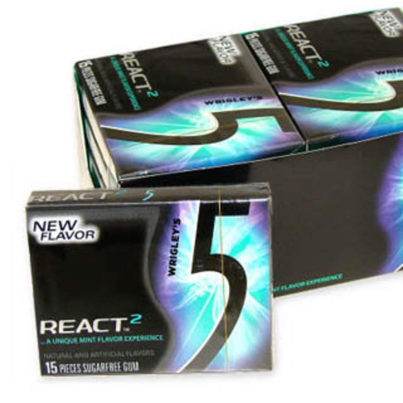 Wrigley’s 5 Gum – React 2 Mint 15-Stick 10ct