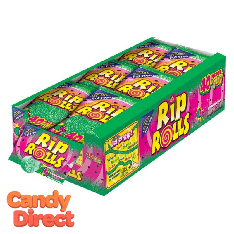 Watermelon Rip Rolls Candy – 24ct