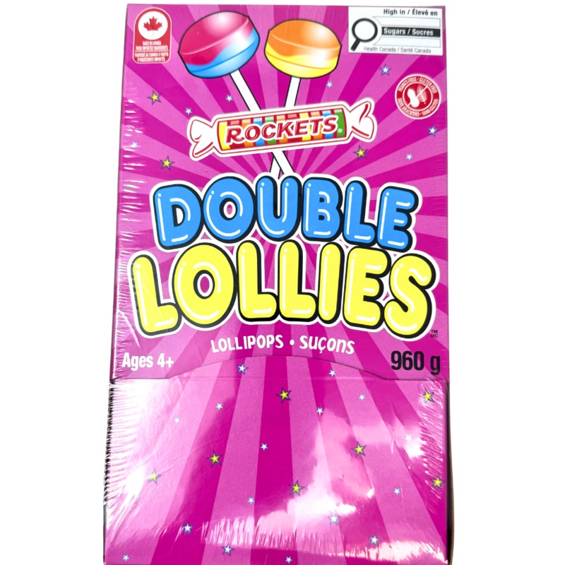 Rockets Double Lollies 120ct 960g – 1 Box