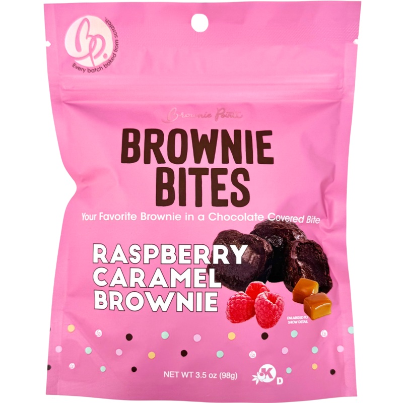 Brownie Points Raspberry Caramel Brownie Bites 3.5oz