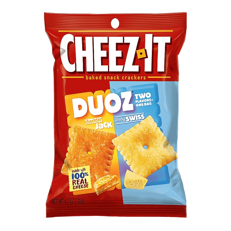 Cheez It Duoz Cheddar Jack Baby Swiss 122g