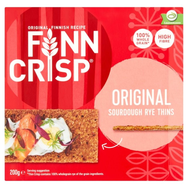 Finn Crisp, Sourdough Rye Thins, Original, 7 oz (200g)