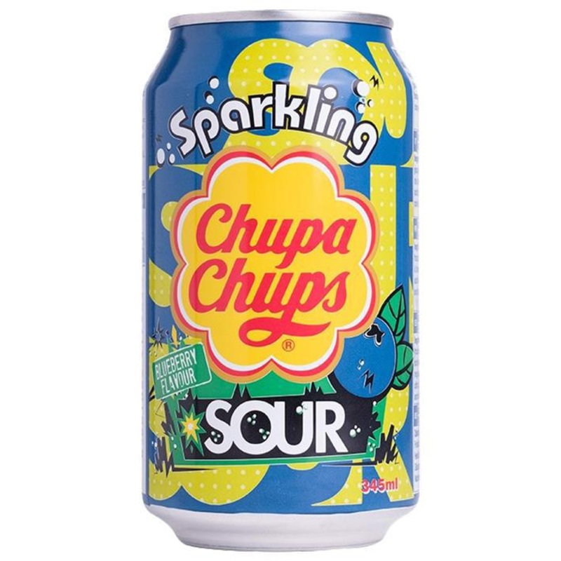 Chupa Chups Soda  Sour Blueberry  0.345L Can