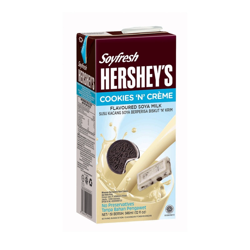 SOYFRESH HERSHEY’S COOKIES&CREME 946ML UNIT