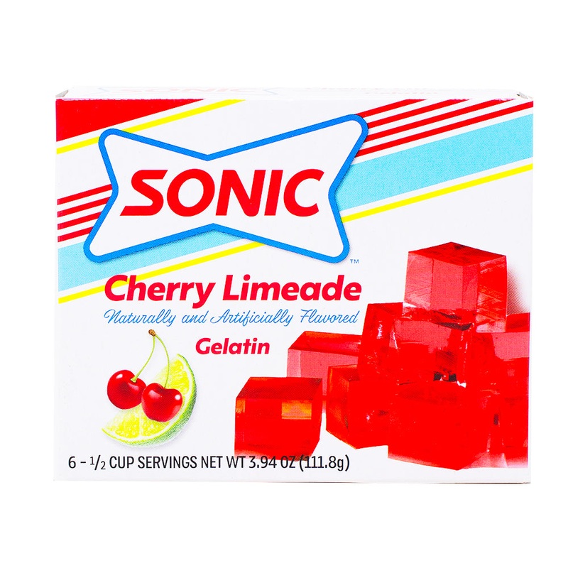 Sonic Cherry Limeade Gelatin – 111g