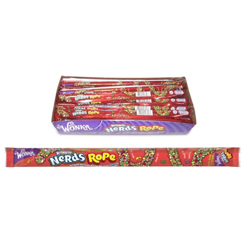 Wonka Rainbow Nerds Rope 24ct