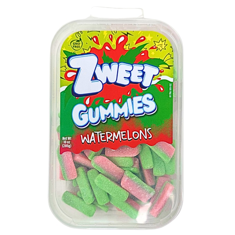 Zweet Gummies Sour Watermelons – 10oz